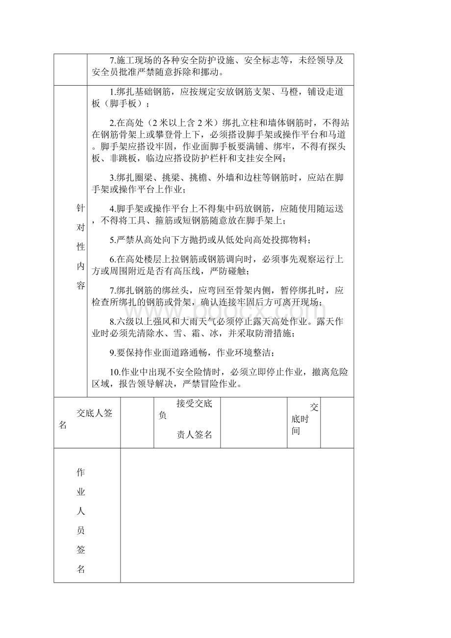 分部分项安全技术交底大全通用.docx_第3页