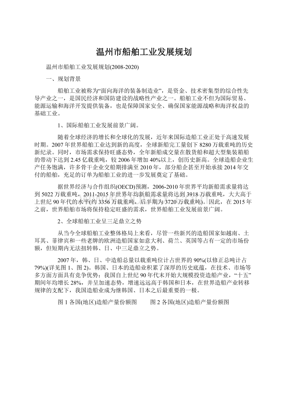 温州市船舶工业发展规划Word文件下载.docx_第1页