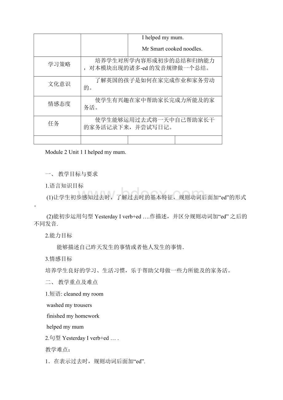 《英语》新标准一年级起点第七册教学设计M2.docx_第2页