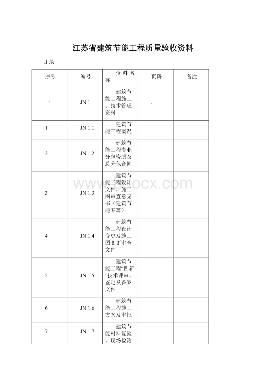 江苏省建筑节能工程质量验收资料.docx