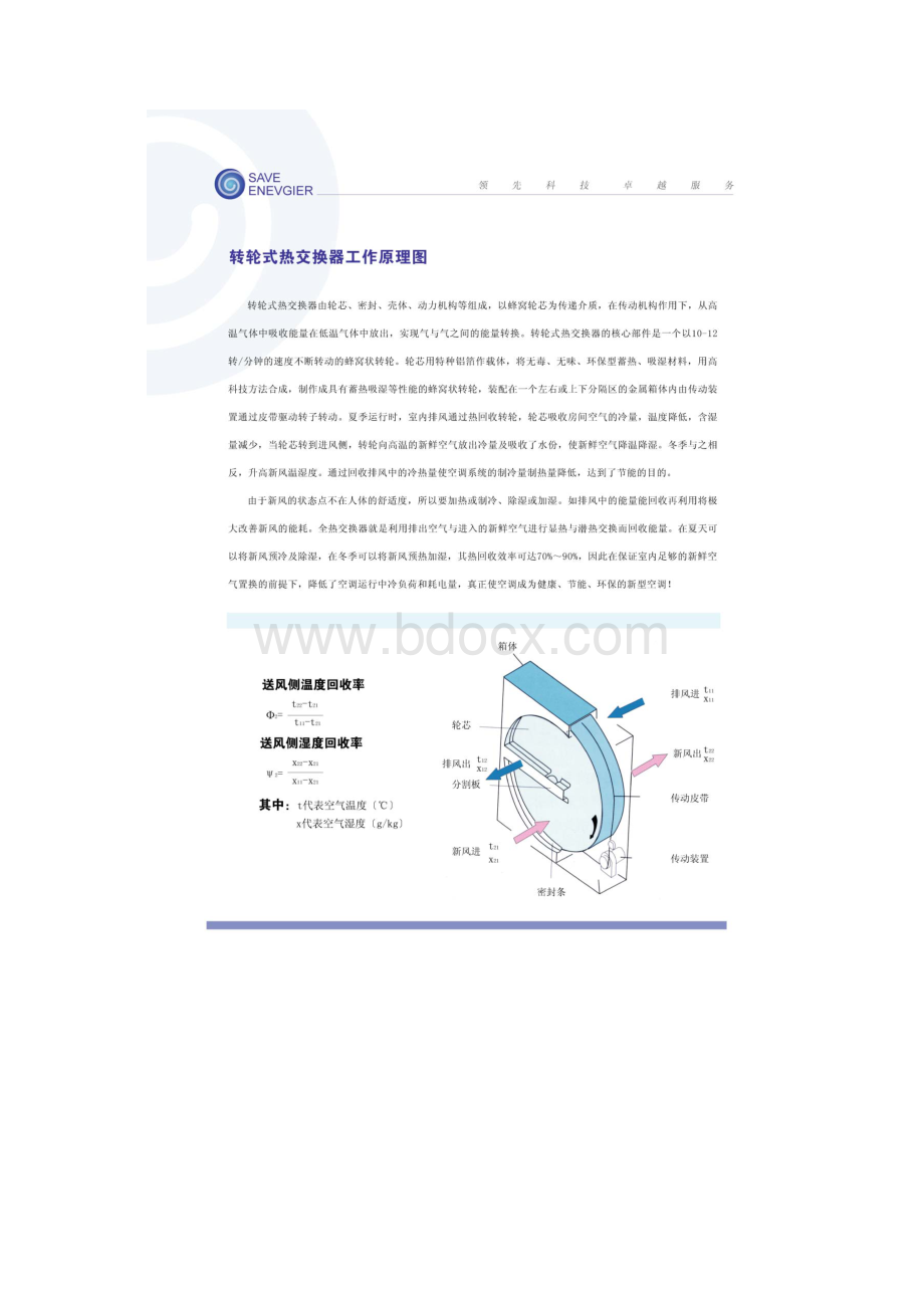 转轮式热交换器转轮式全热显热交换器热回收转轮Word文档格式.docx_第2页