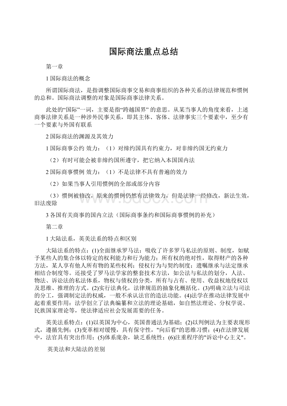 国际商法重点总结.docx_第1页