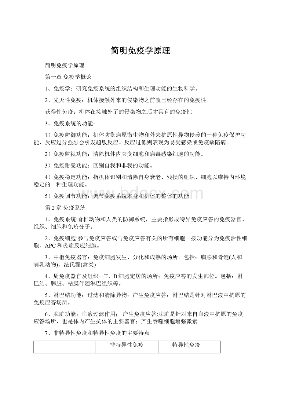 简明免疫学原理Word文档格式.docx