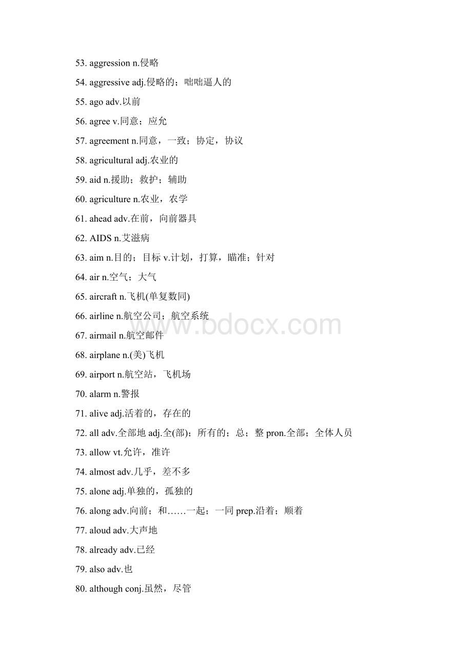 完整word版高中英语新课标3500个词汇.docx_第3页