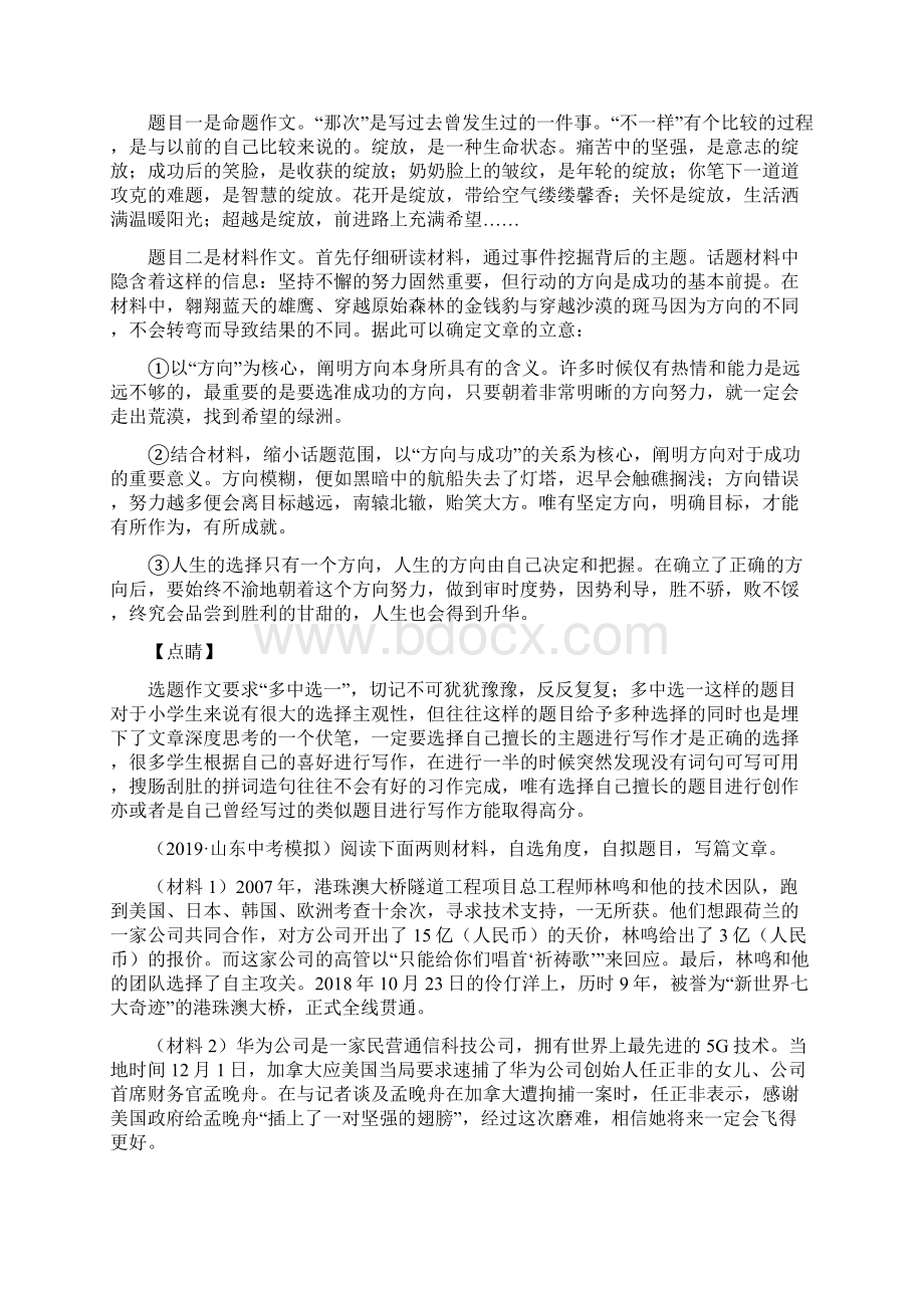 10篇中考语文模拟作文优秀范文与解析Word文档格式.docx_第3页