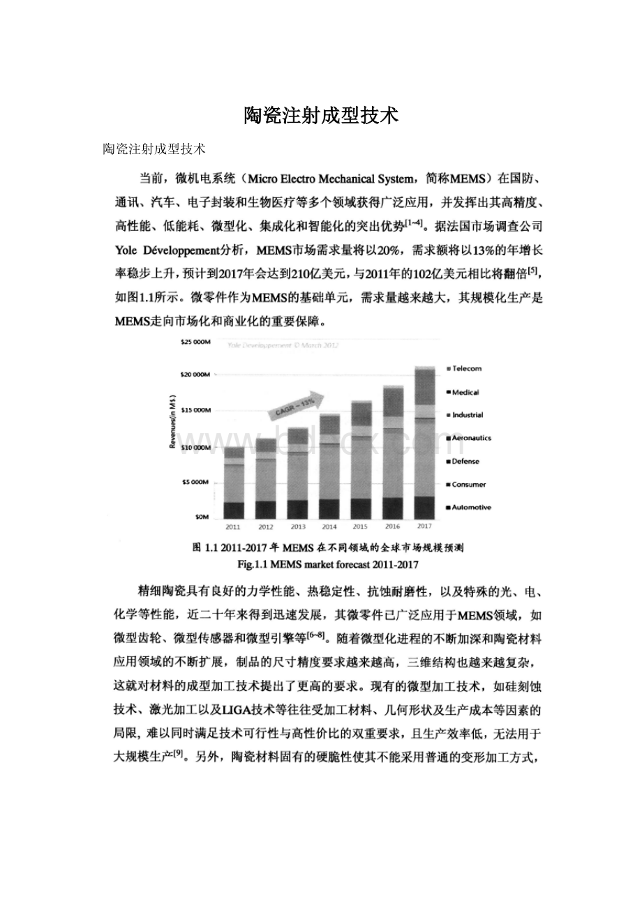 陶瓷注射成型技术.docx