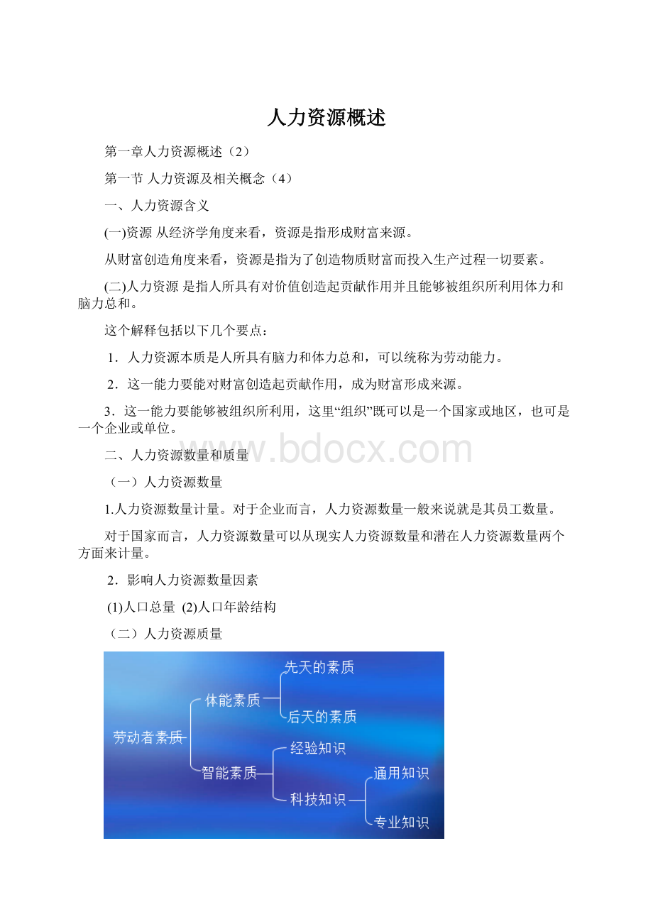 人力资源概述.docx_第1页