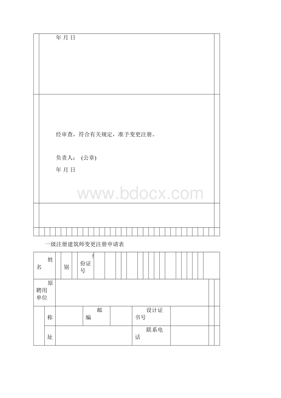 一级注册结构工程师变更注册申请表Word文档下载推荐.docx_第3页