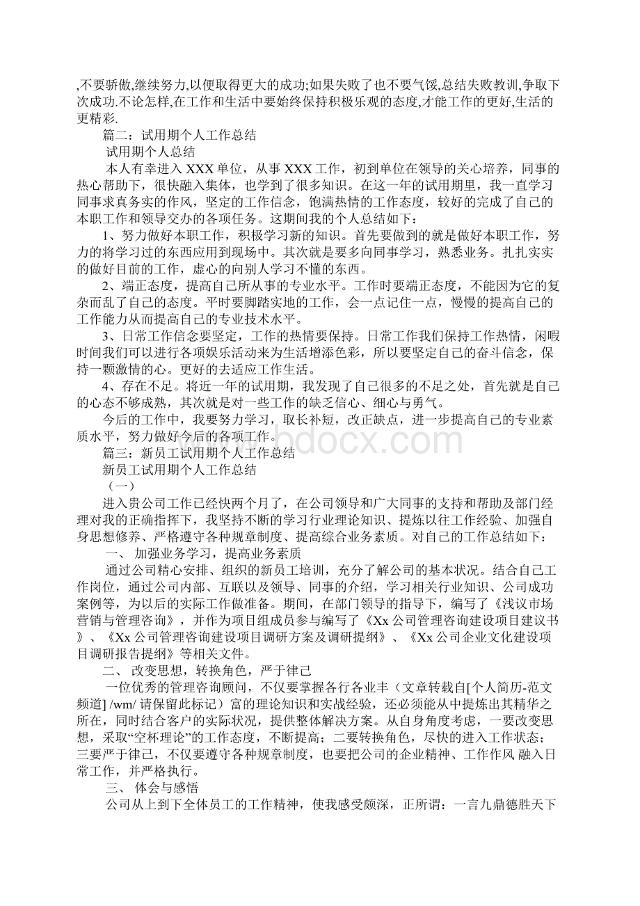 试用期个人工作总结1Word文档下载推荐.docx_第2页