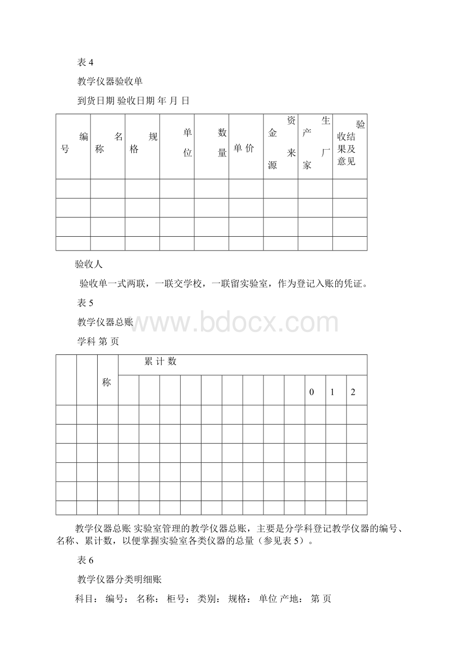 云南省小学 实验室用表及实验室建设规范要求小学Word文档格式.docx_第3页