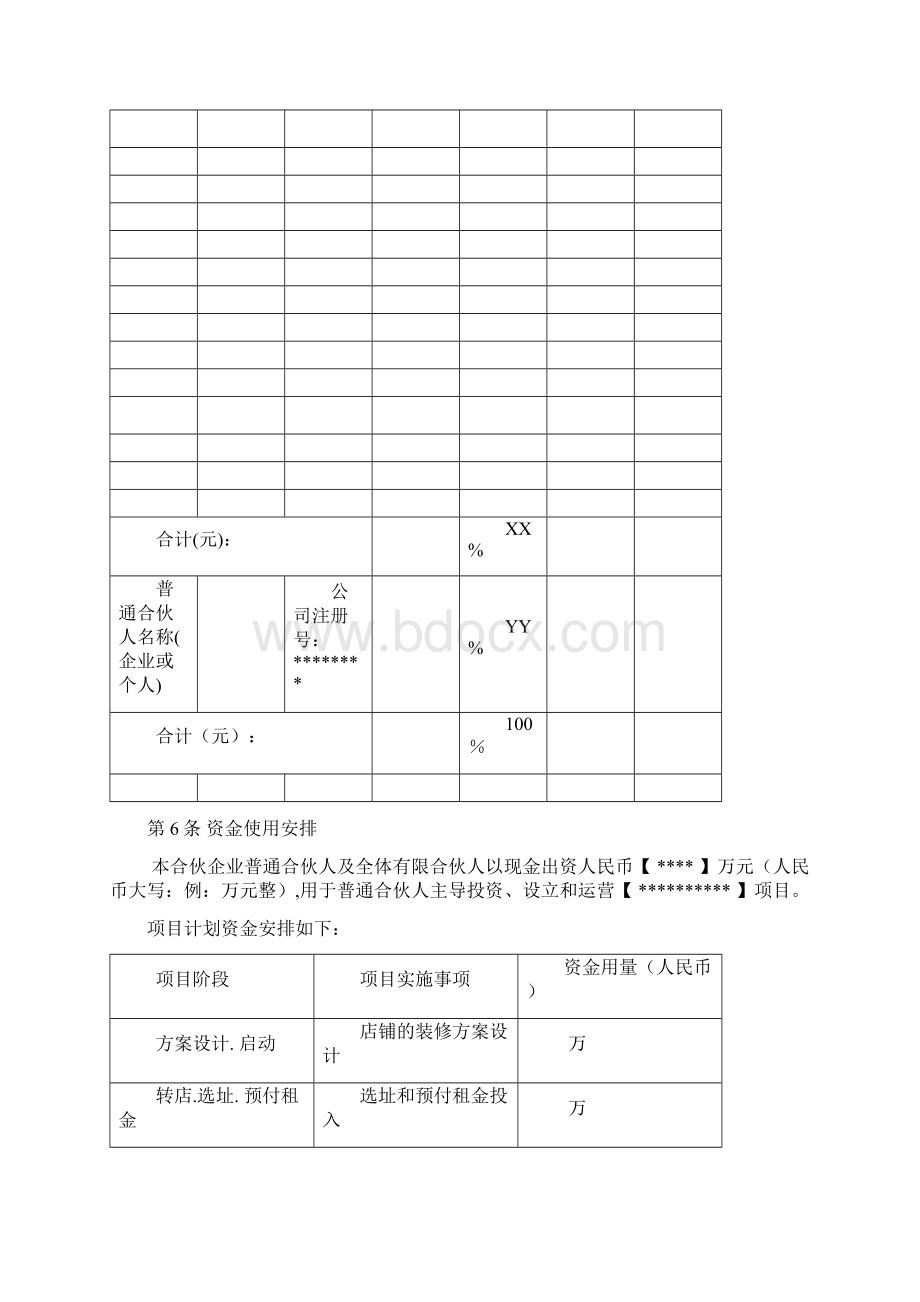 《有限合伙协议》修改版直接成立合伙Word下载.docx_第3页