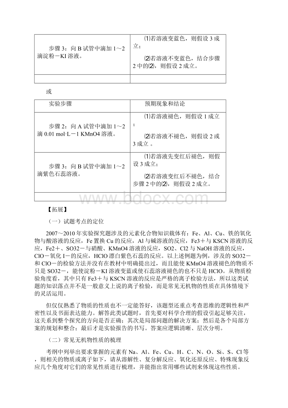 最新高三化学专题复习专题五科学探究与实验设计.docx_第3页