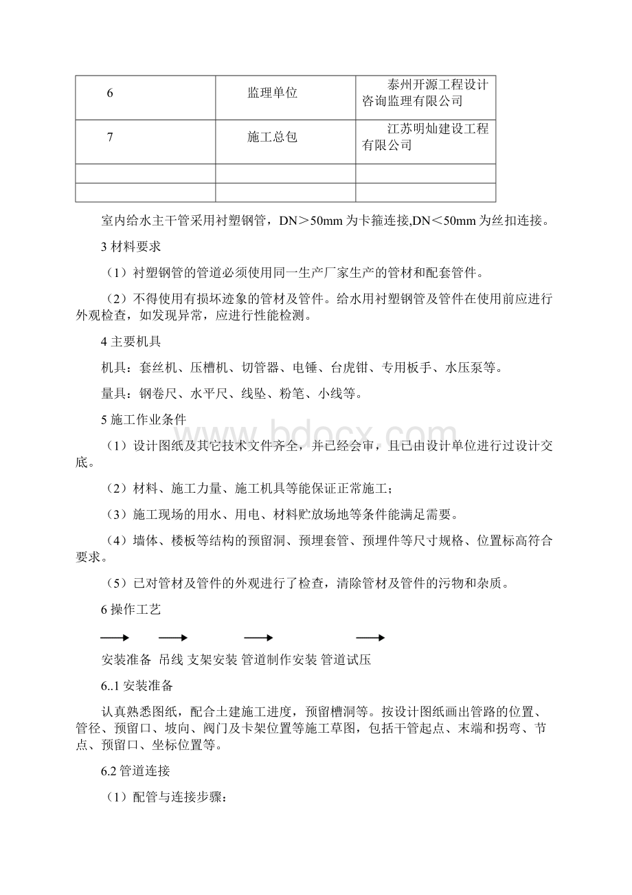 给水钢塑复合管工程施工设计方案.docx_第3页