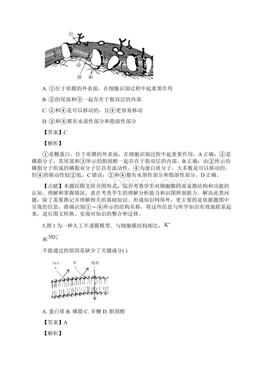 甘肃省甘南州卓尼县柳林中学学年高一下学期期末考试生物精校解析Word版.docx_第3页