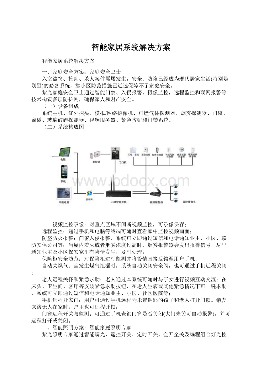 智能家居系统解决方案.docx_第1页