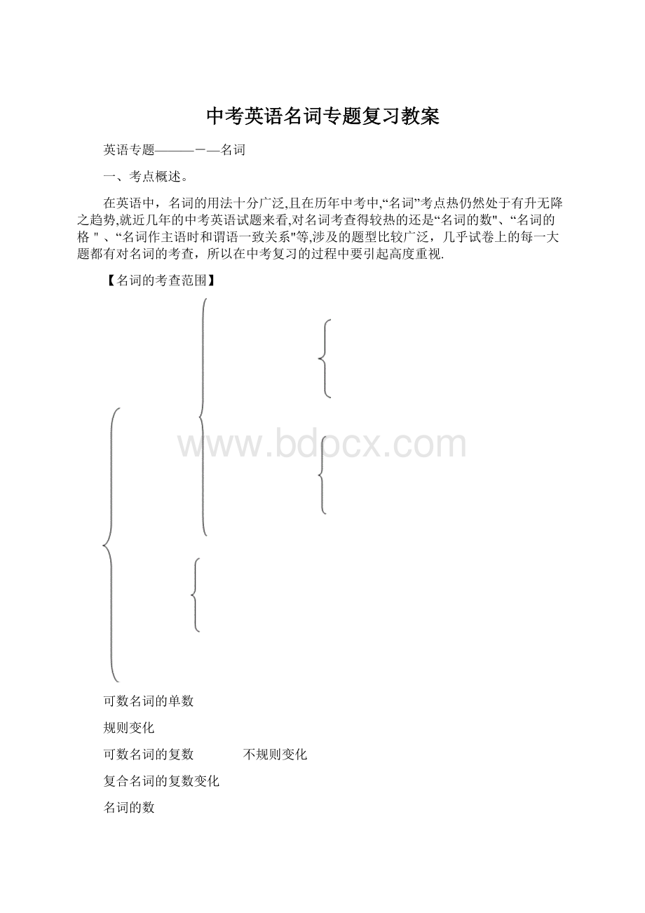 中考英语名词专题复习教案.docx_第1页