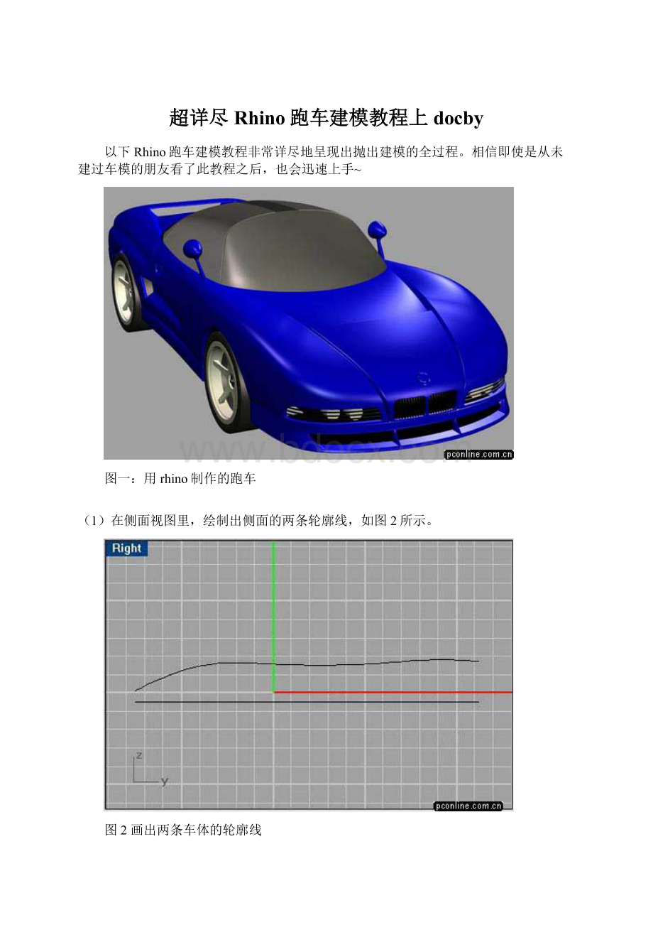 超详尽Rhino跑车建模教程上docby.docx_第1页