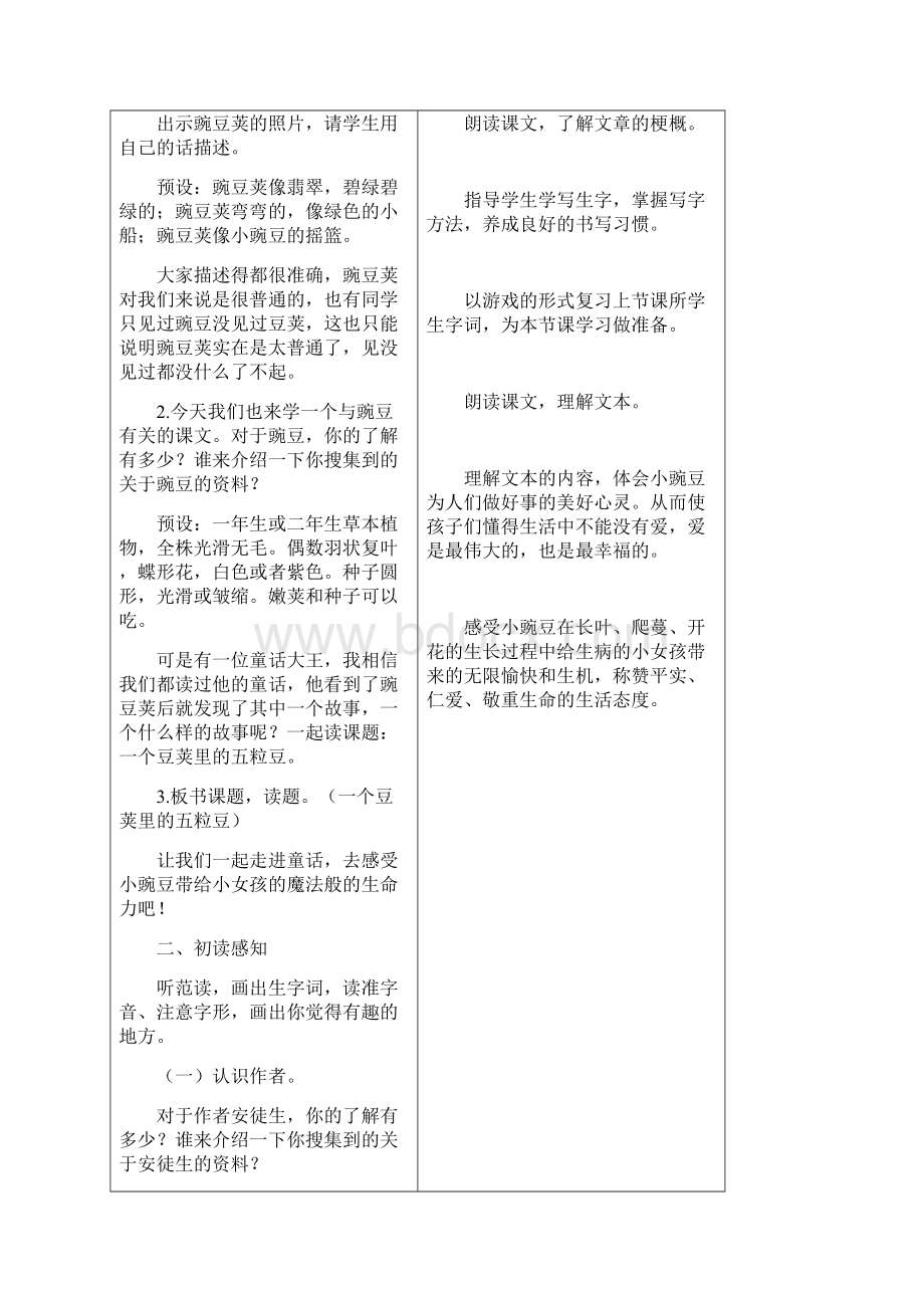 部编本人教版小学四年级语文上册第二单元全部教案共40页.docx_第2页