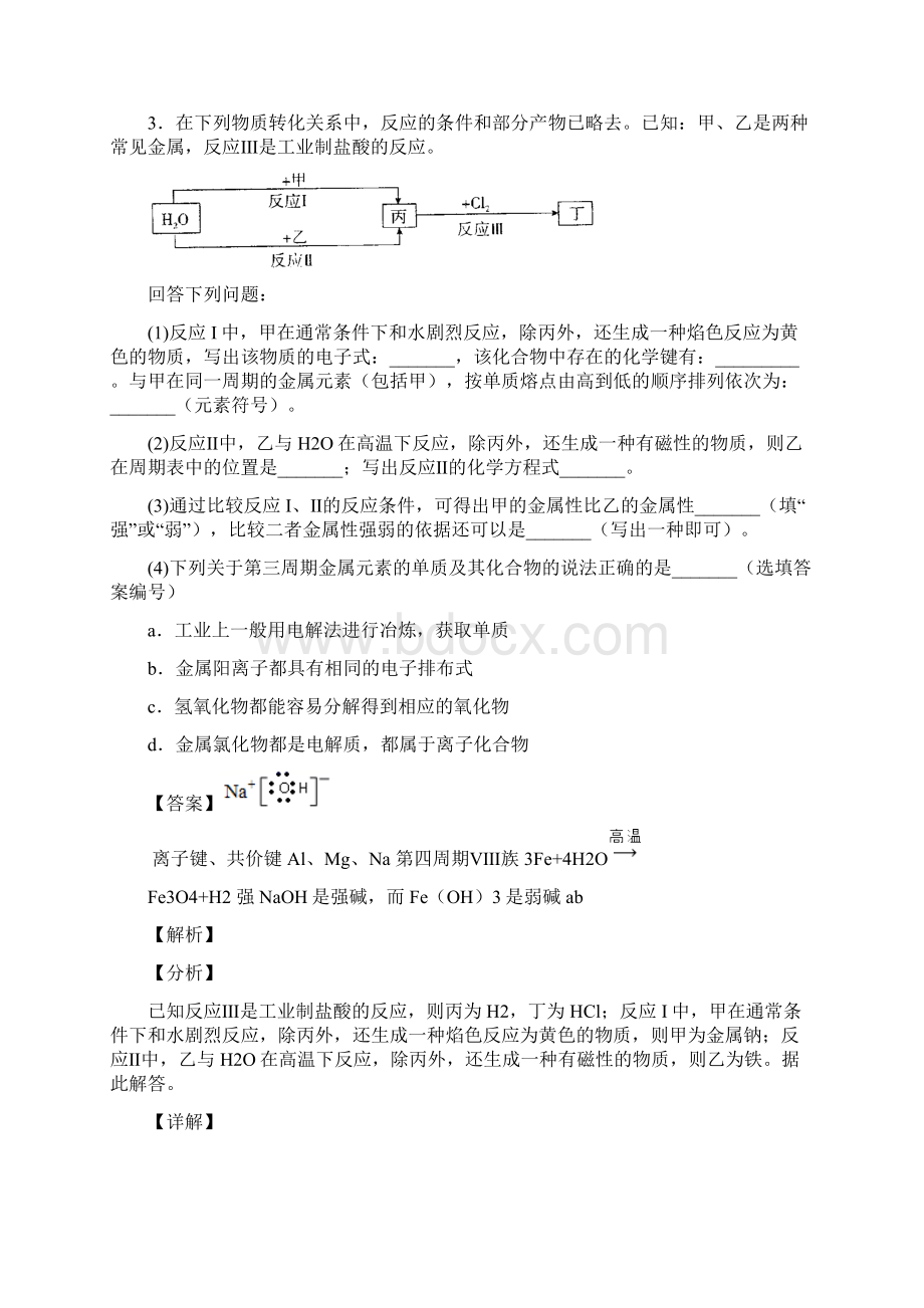 高考化学铁及其化合物的综合热点考点难点含答案.docx_第3页