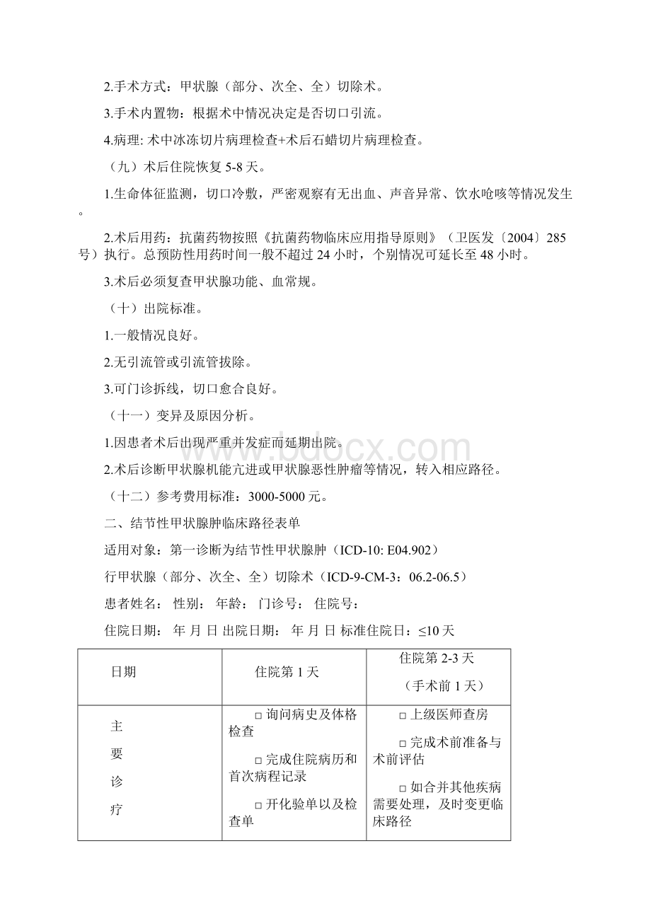 结节性甲状腺肿临床路径范文.docx_第3页