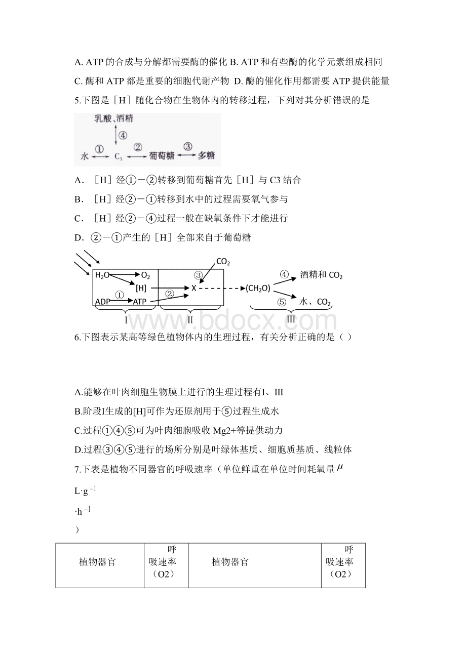 细胞代谢专项训练题2.docx_第2页