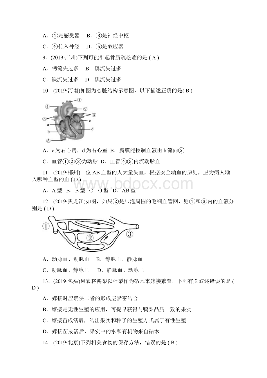 中考生物冀少版模拟试题二Jword版含答案文档格式.docx_第3页