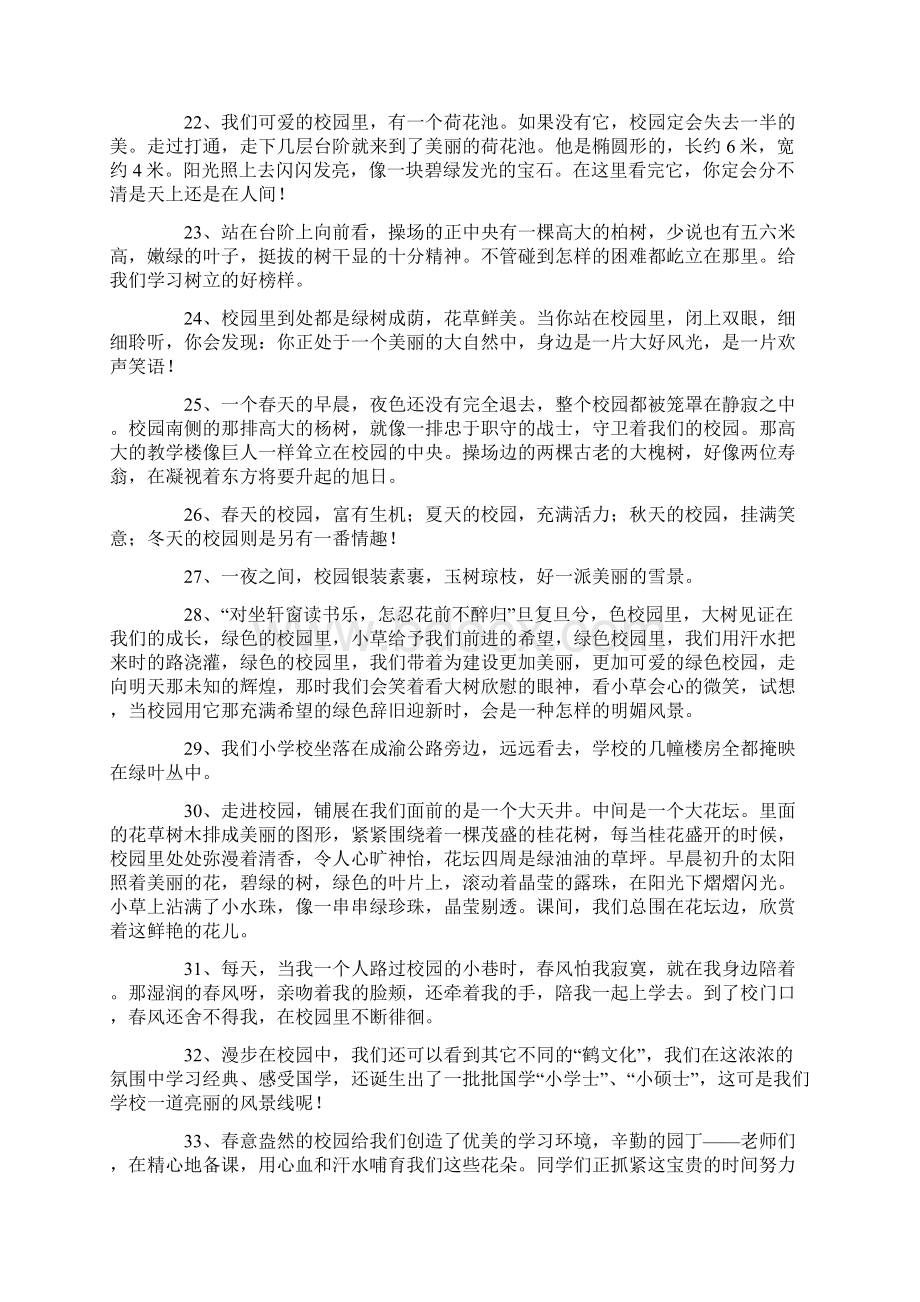 精选美文形容校园环境的句子.docx_第3页