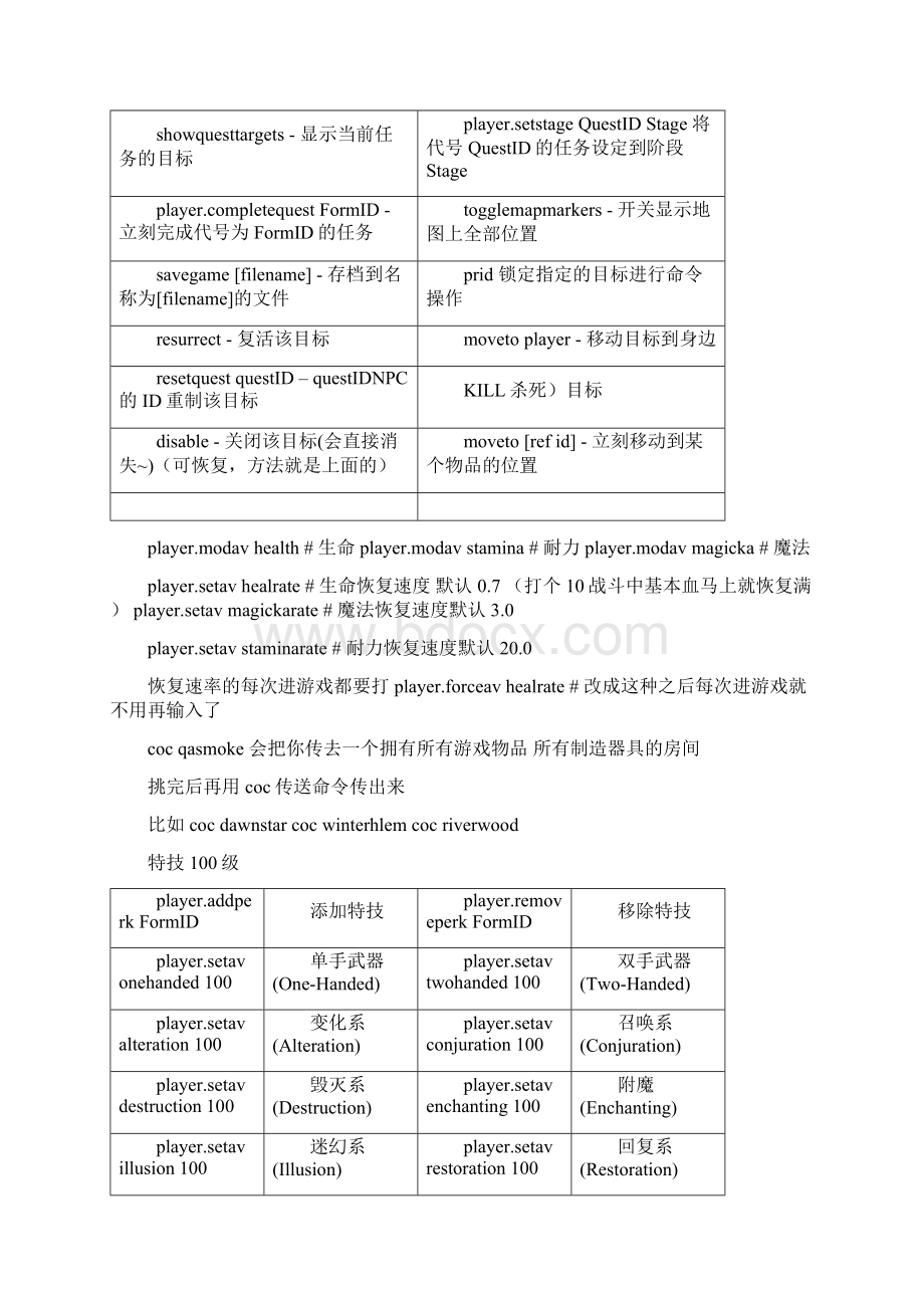 分享上古卷轴5控制台代码.docx_第3页