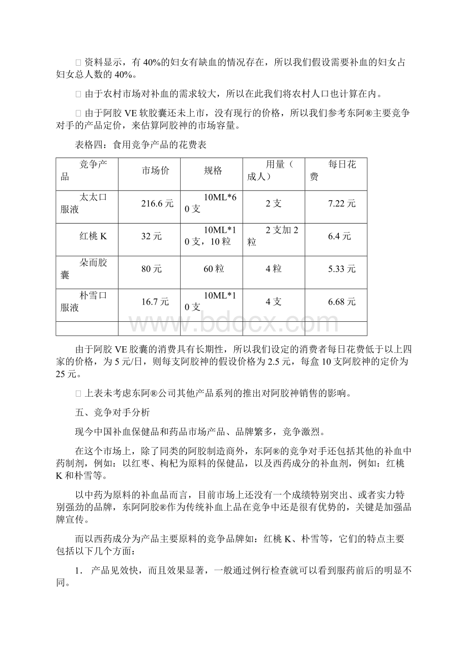 #亚商东阿阿胶集团2营销策略分报告促进人体造血机能Word格式文档下载.docx_第3页