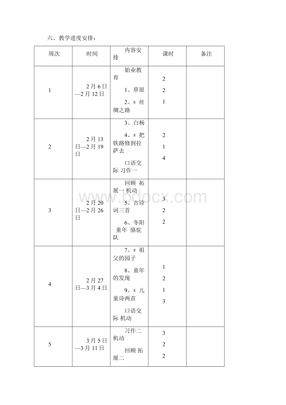 人教版五年级下册语文教学计划.docx_第3页