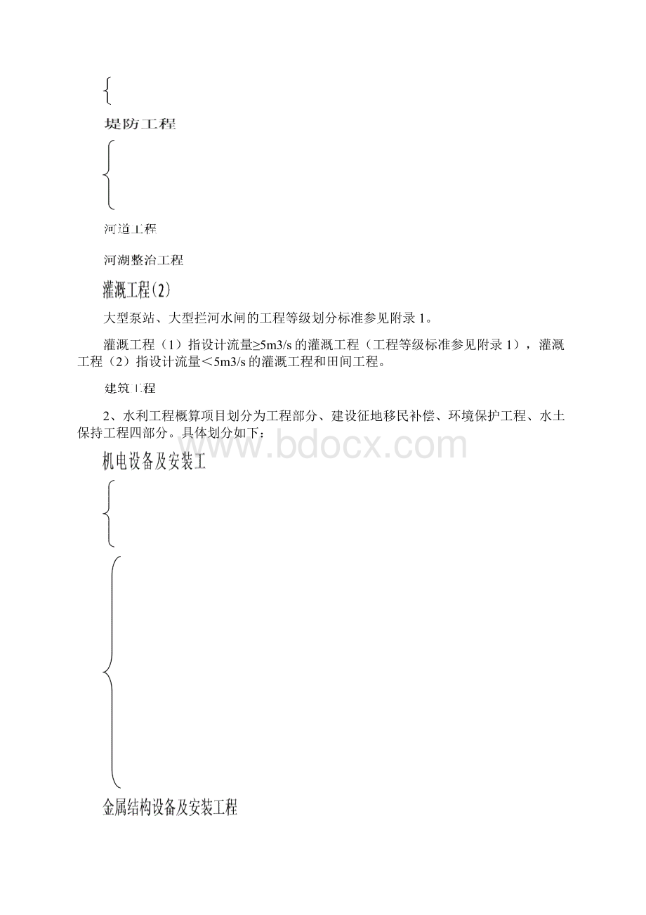 《水利工程设计概估算编制规定》工程部分Word文件下载.docx_第2页