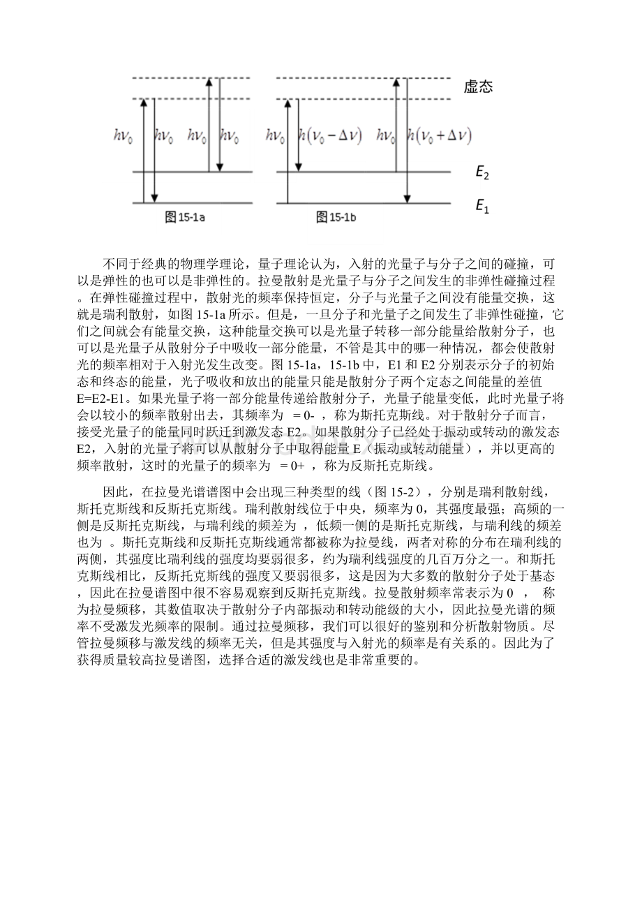 第十五章 激光拉曼光谱分析重点讲义资料.docx_第2页