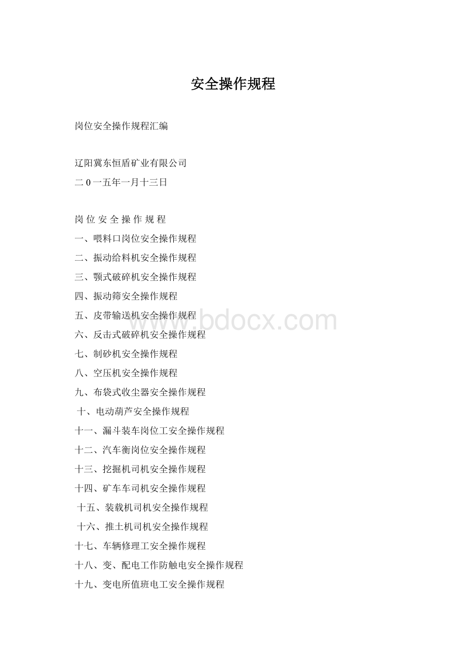 安全操作规程Word文档下载推荐.docx