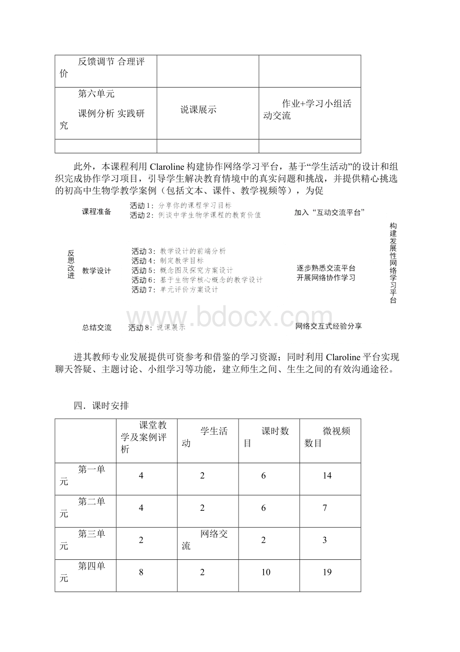 《中学生物学教学设计》教学大纲.docx_第3页