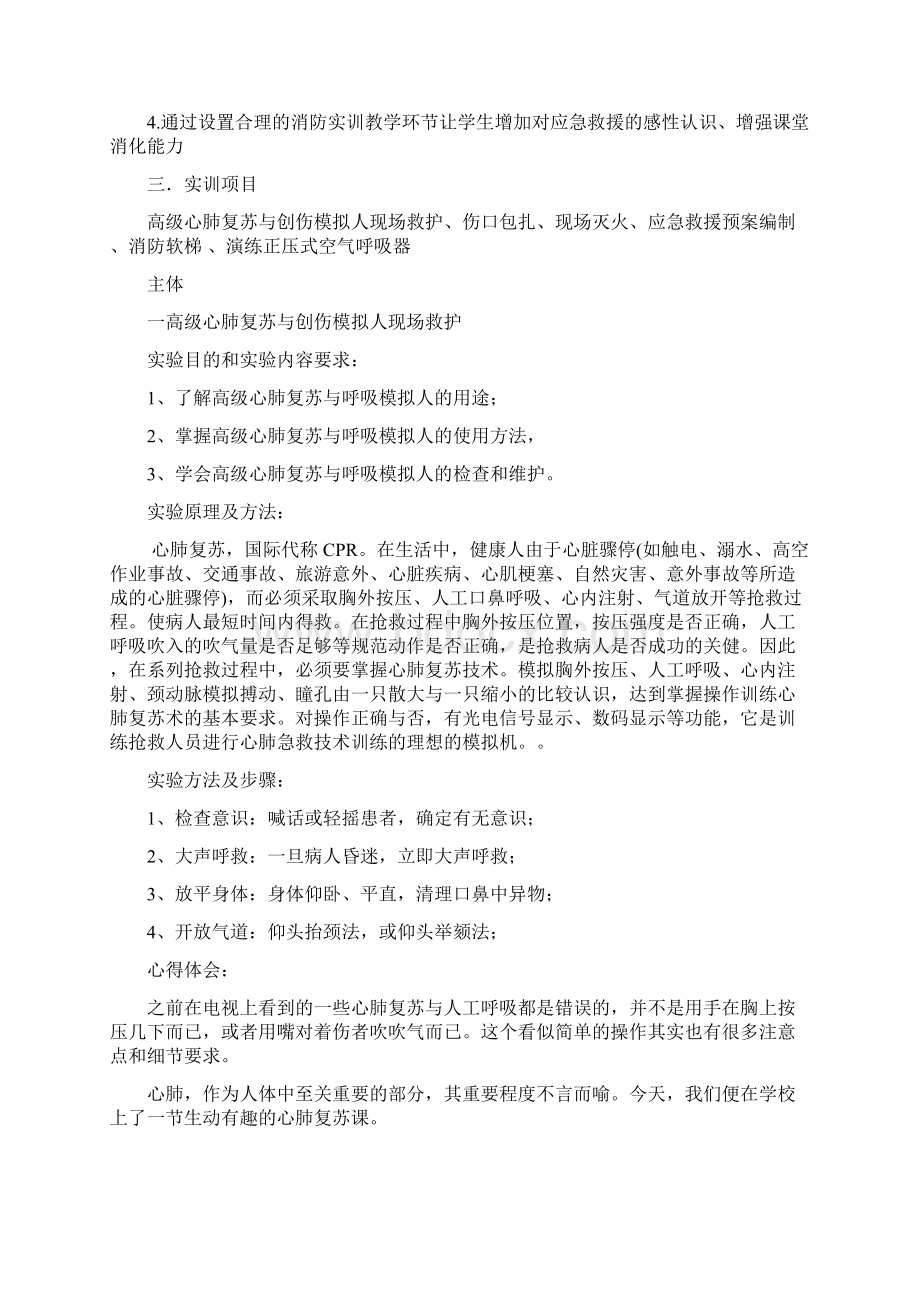 应急救援与事故处理实训报告.docx_第2页