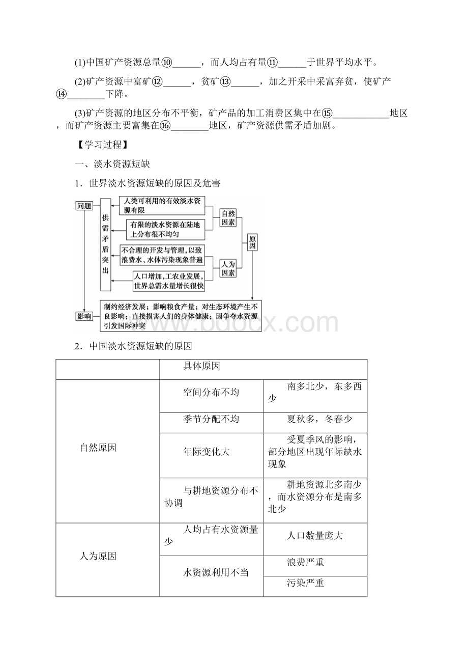 高二地理人教版选修6导学案 3.docx_第3页