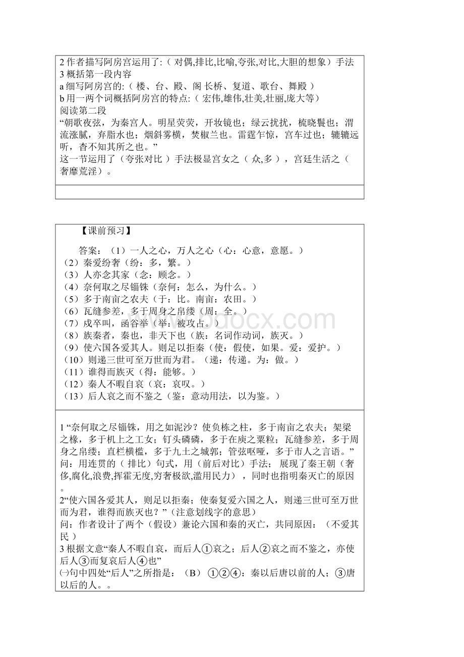 阿房宫赋 优秀实用的教案Word文档格式.docx_第2页