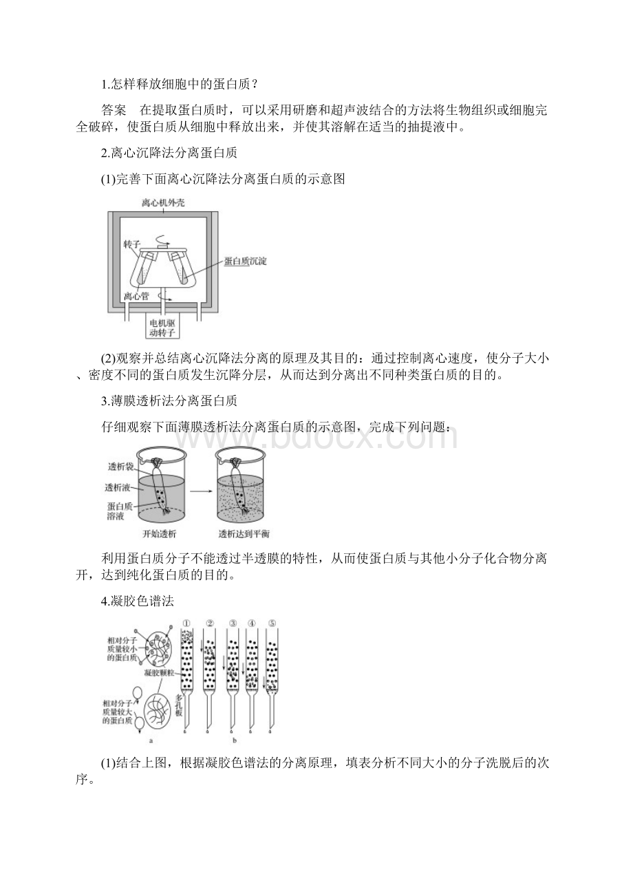 届 一轮复习苏教版 生物成分的分离与测定技术 教案.docx_第3页