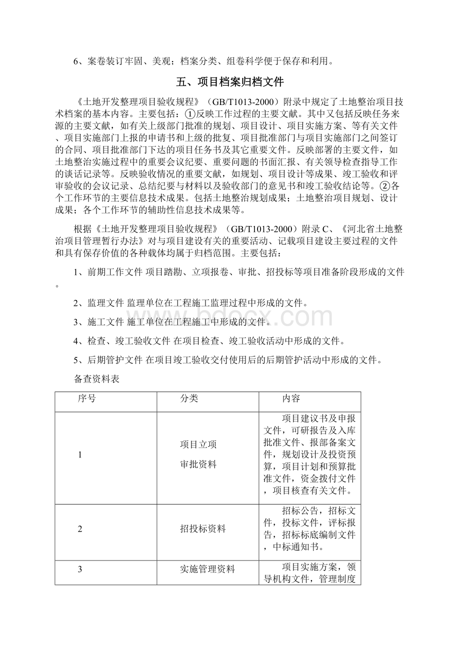 完整word版项目实施档案资料收集归档基本要求汇总Word格式.docx_第3页