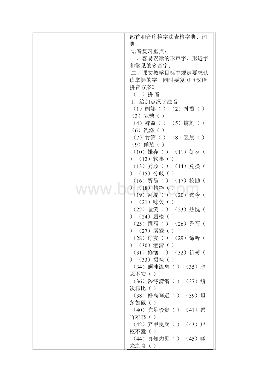 初中三年级语文总复习知识梳理Word下载.docx_第2页