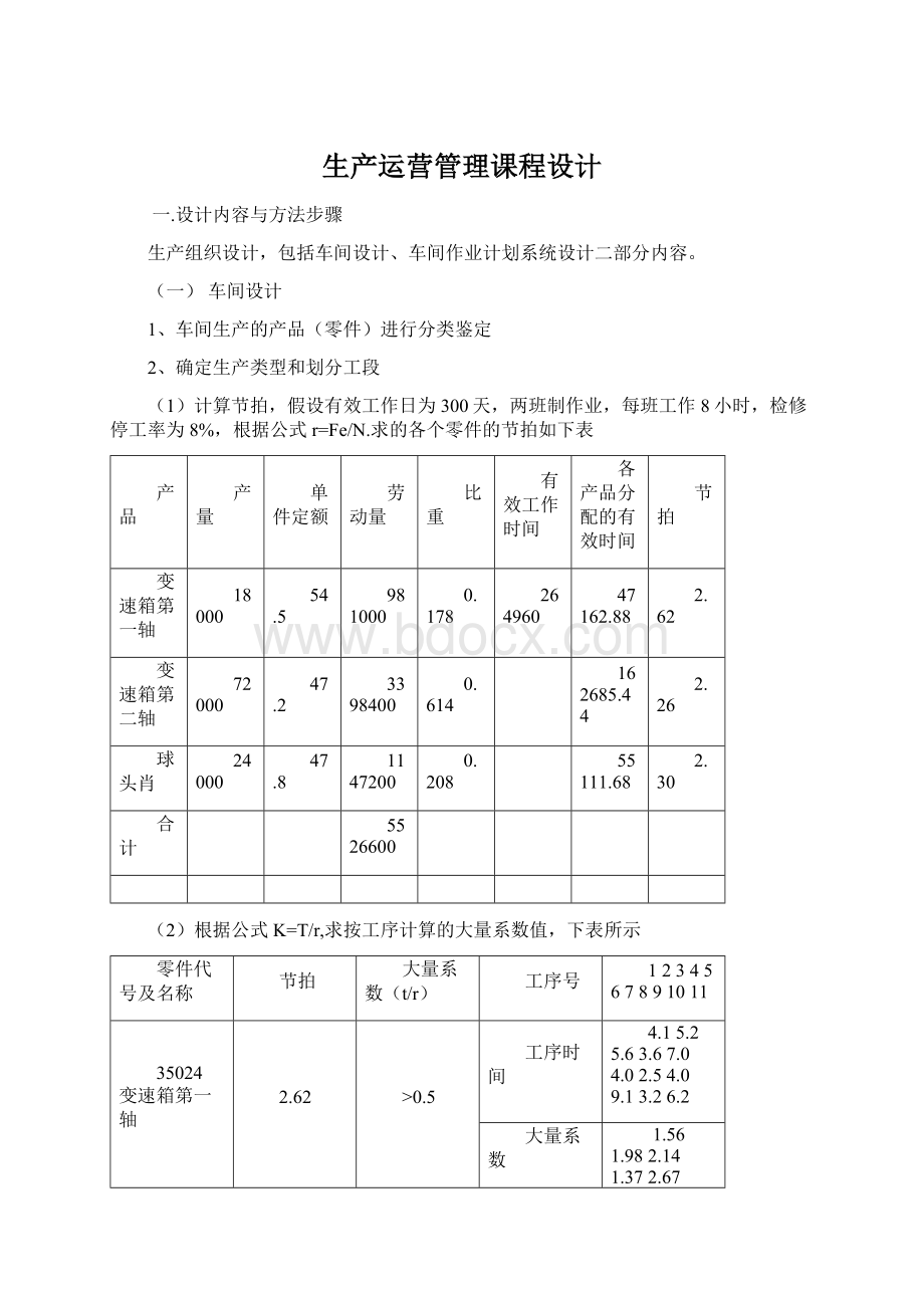 生产运营管理课程设计文档格式.docx