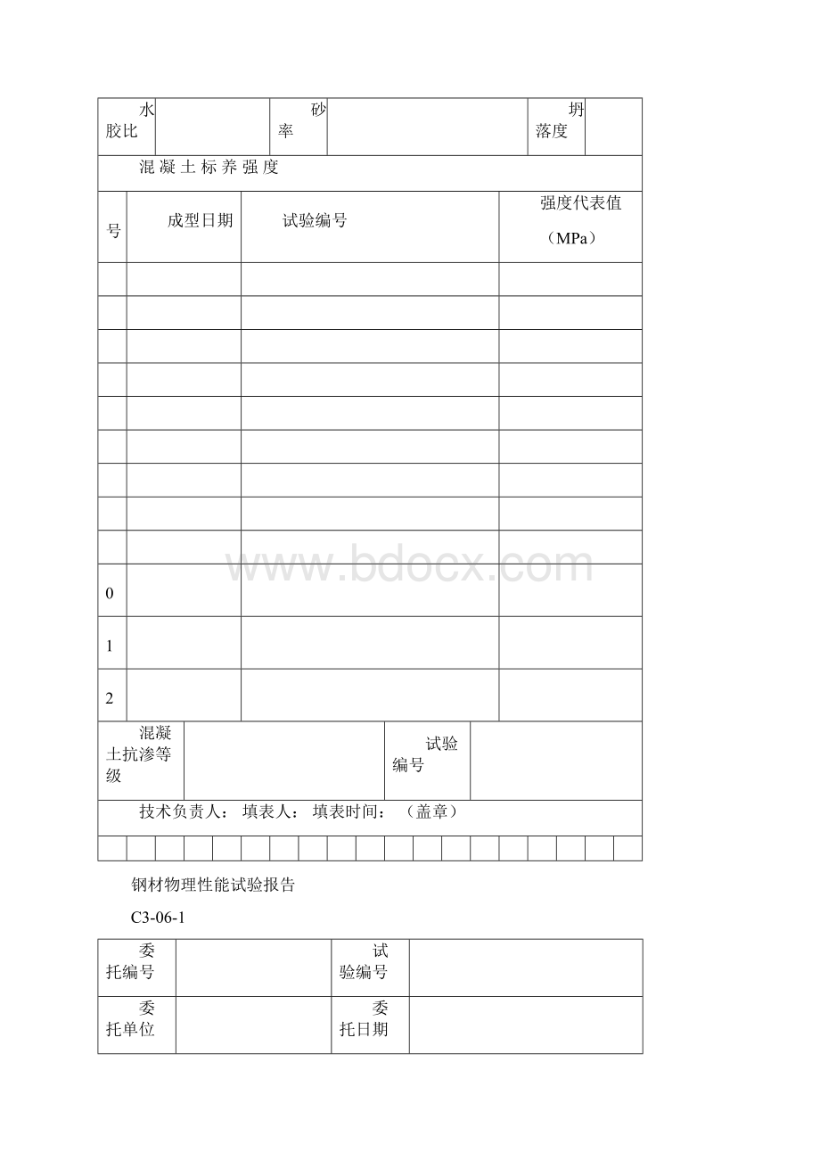 C类建筑与结构施工表格Word格式文档下载.docx_第2页