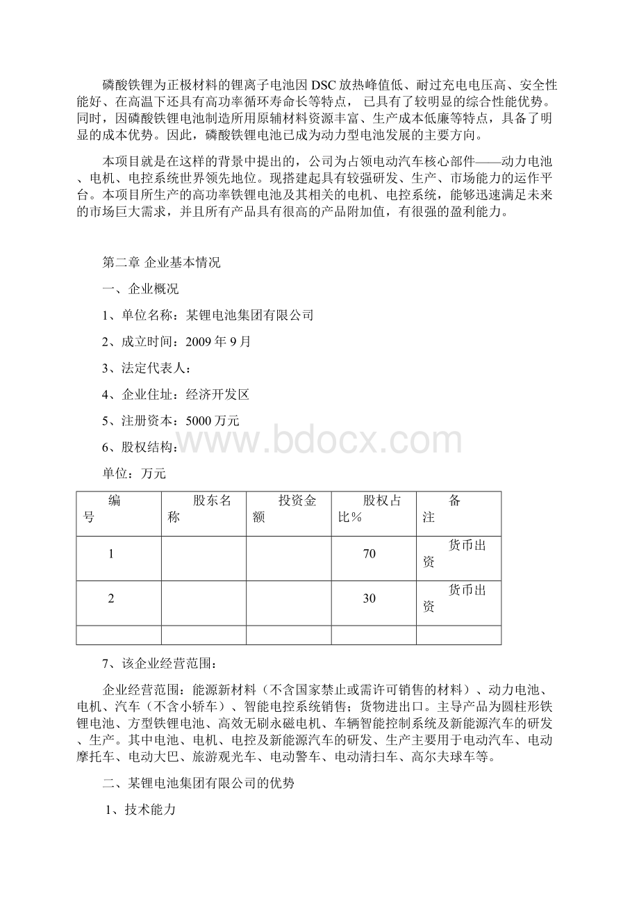 汽车高功率铁锂电池电机电控系统生产项目可行性研究报告.docx_第2页