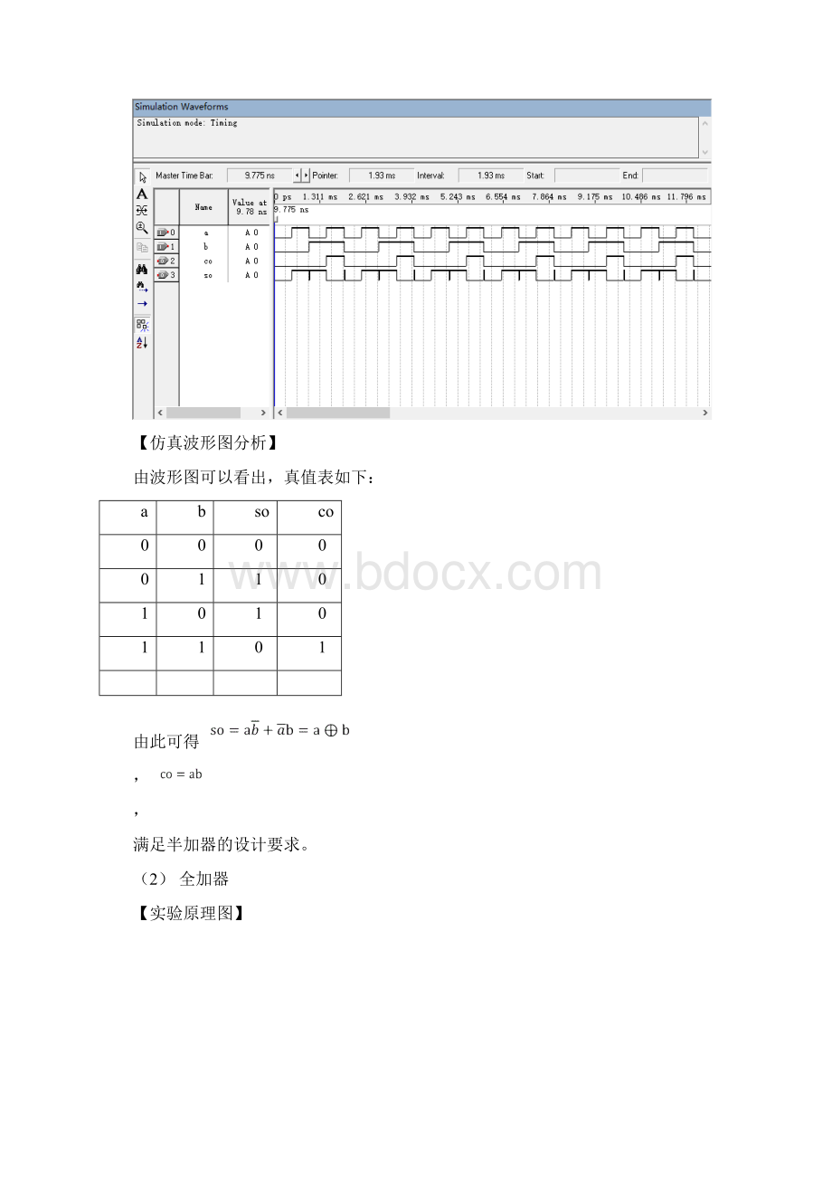 北京邮电大学数字电路与逻辑设计实验报告Word文件下载.docx_第3页