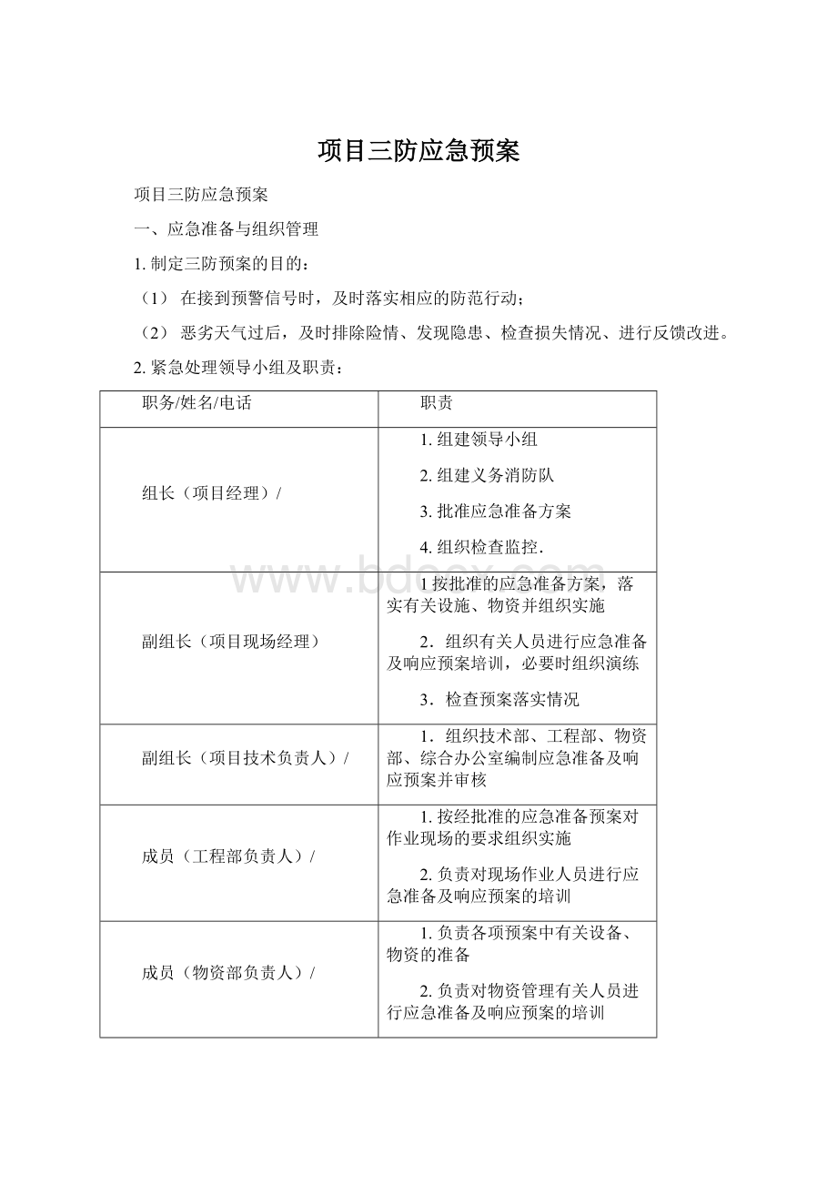 项目三防应急预案Word下载.docx_第1页