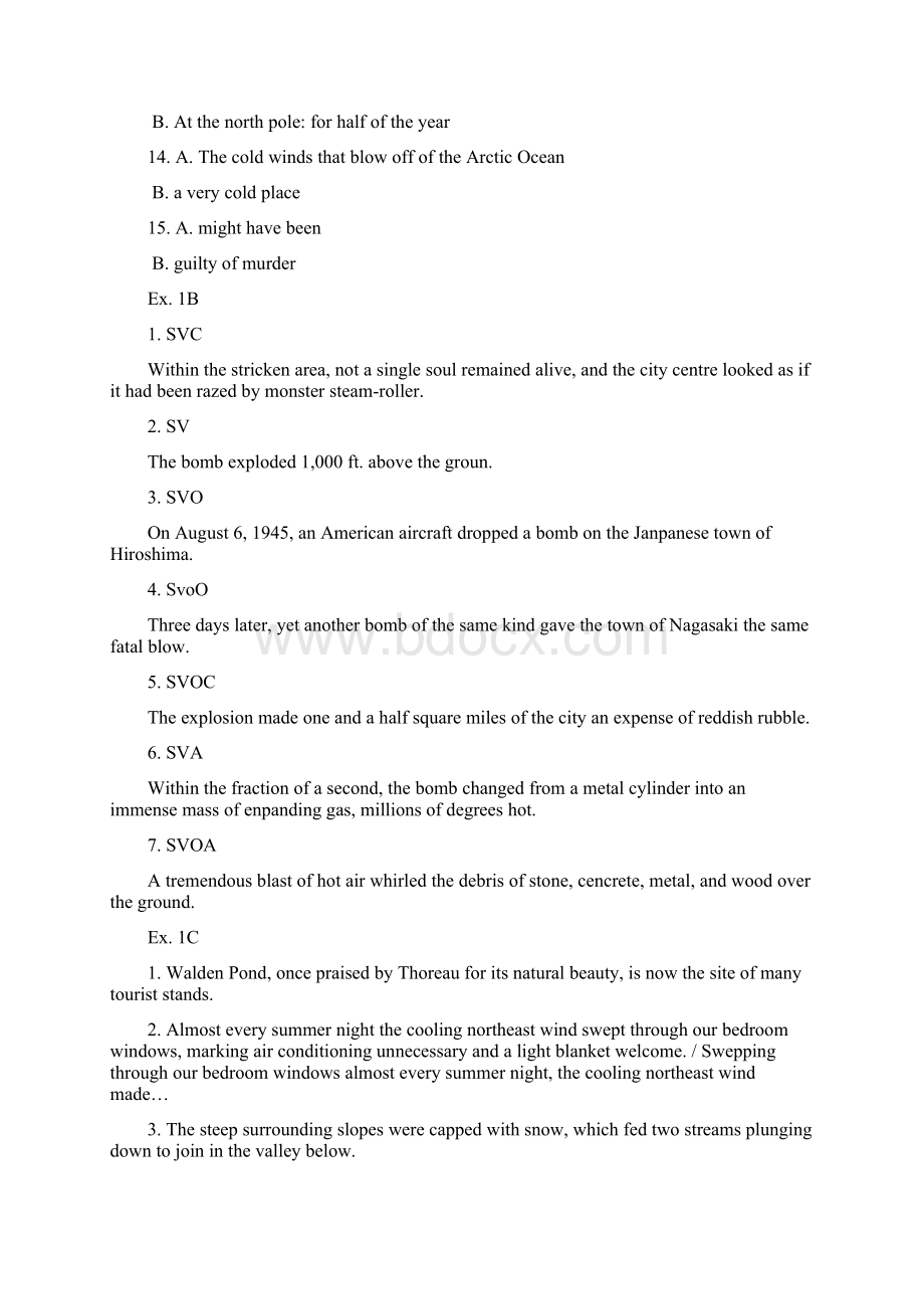 新编英语语法教程第五版答案Word格式文档下载.docx_第2页