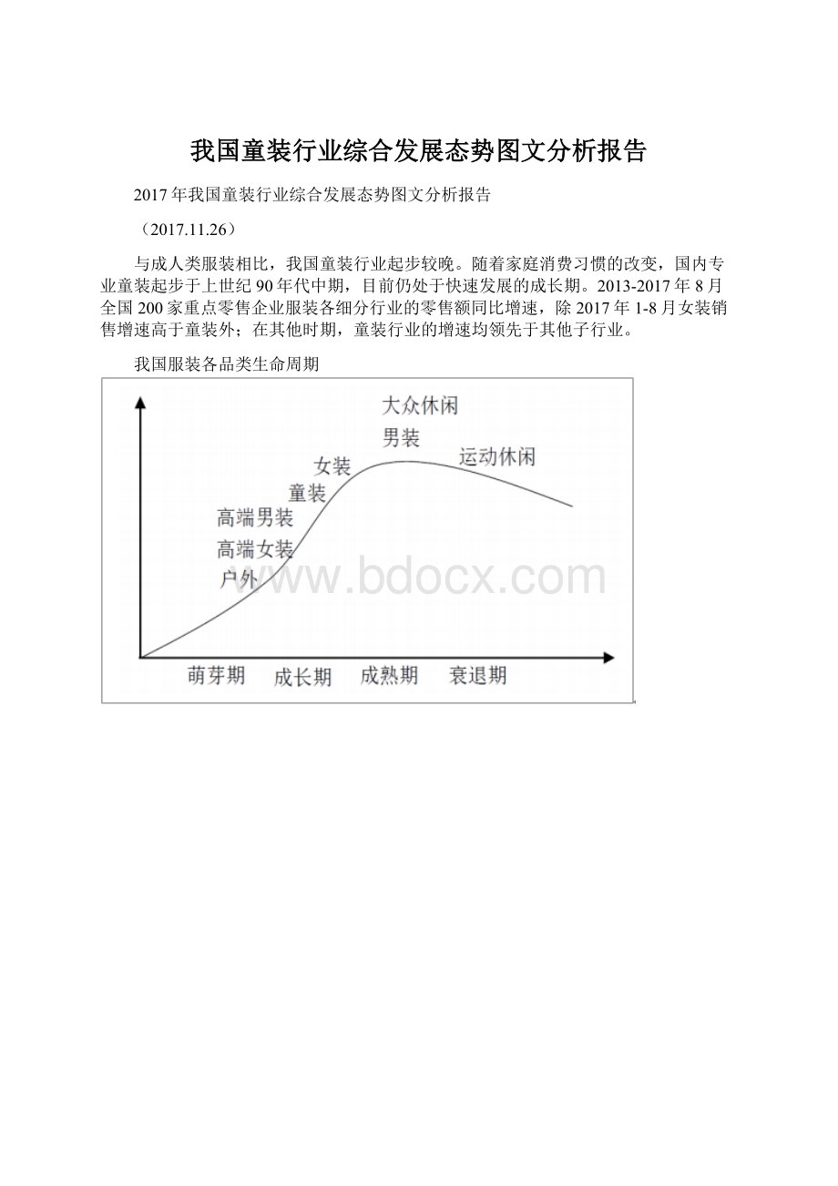 我国童装行业综合发展态势图文分析报告.docx_第1页