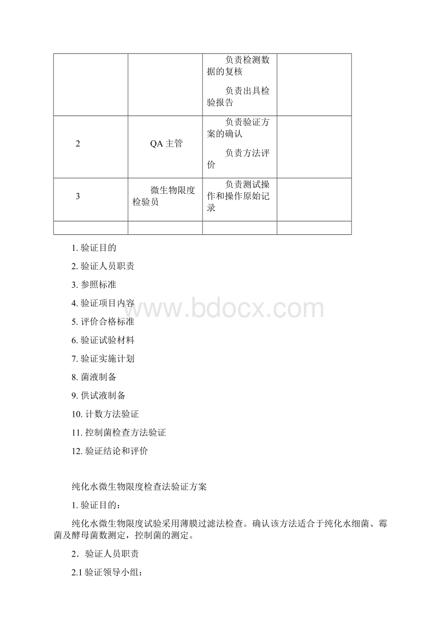 纯化水微生物限度检查法验证方案和验证报告Word格式.docx_第2页