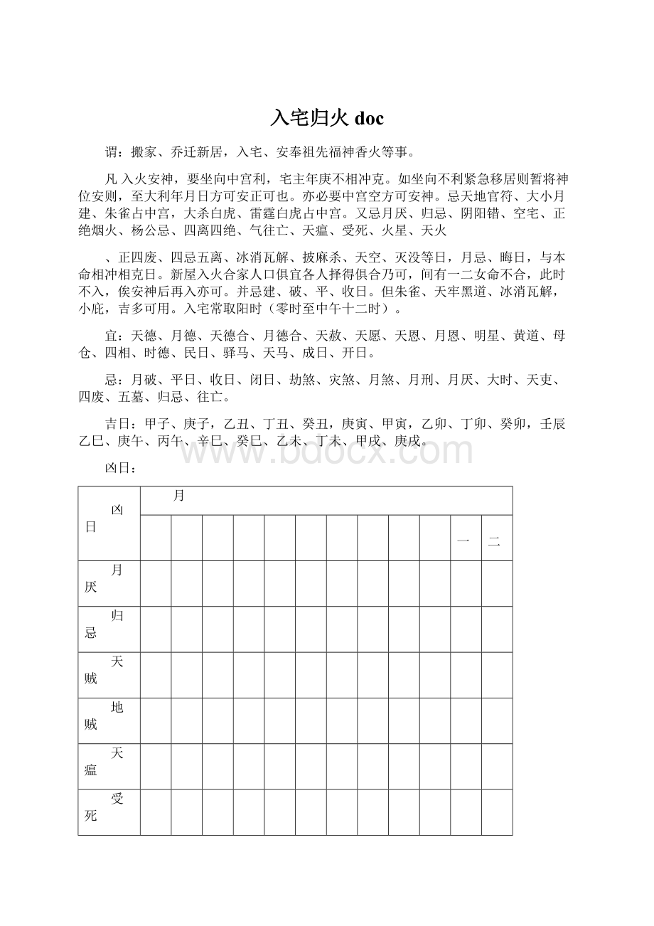 入宅归火doc文档格式.docx