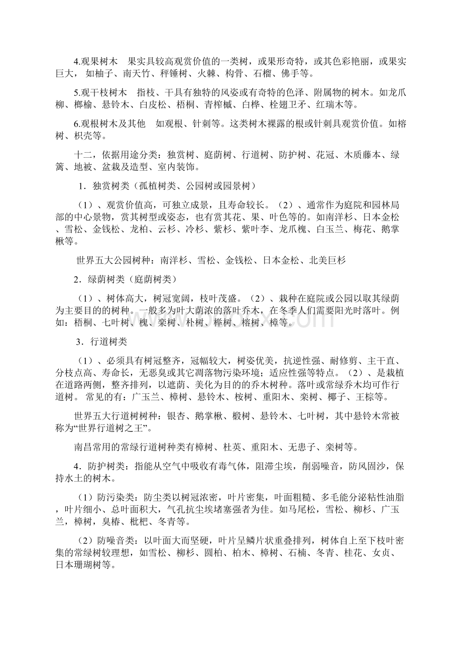 园林树木学复习资料大学必过Word下载.docx_第2页